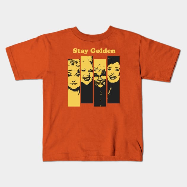 golden girls Kids T-Shirt by Verge of Puberty